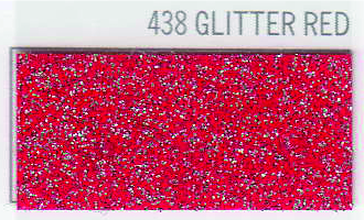 POLI-FLEX 438 GLITTER ROJO VINILO TEXTIL 050X25, ml