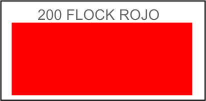 POLI-FLOCK 200 TUBITHERM ROJO 050, ml