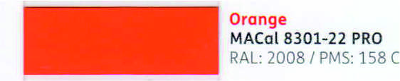 VINILO MAC 8301-00/8301-22 PRO NARANJA 61,ml