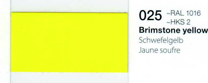 VINILO ORACAL 651-025 AMARILLO AZUFRE 1.26 X 50, ml
