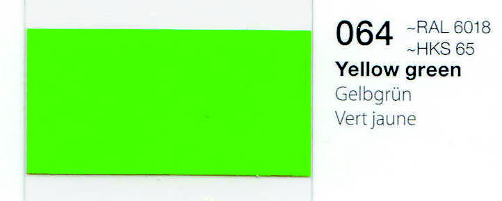 VINILO ORACAL 651-064 VERDE AMARILLO 1.26 X 50, ml