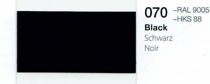 VINILO ORACAL 651-070 NEGRO MATE 1.26 X 50,ml
