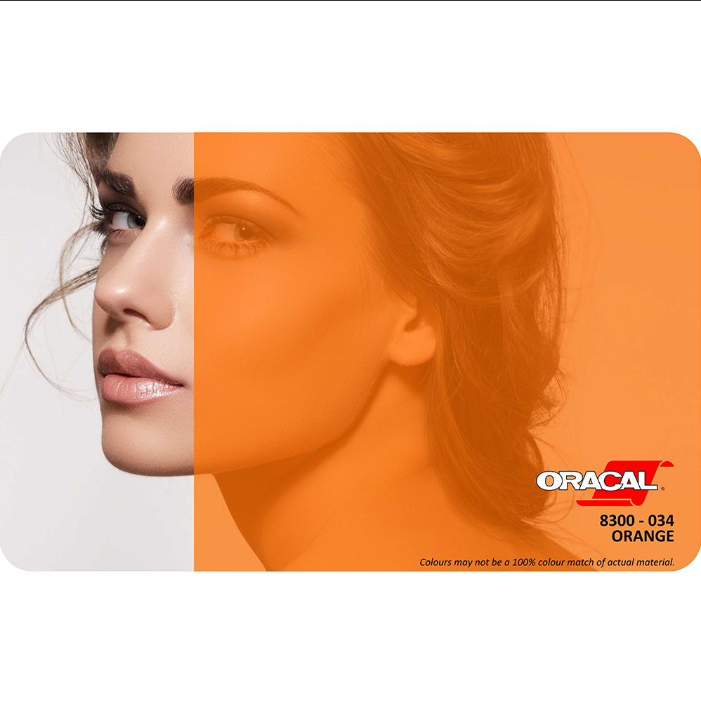 VINILO ORACAL 8300-034  TRANSPARENTE COLOR 1.26 X 50, ml
