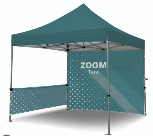 CARPA ZOOM TENT PREMIUM DE 3 X 3 MTS CON TECHO + 3 PAREDES (BLANCO O NEGRO)