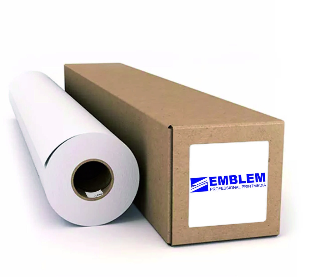 EMBLEM POLIESTER TRANSP. ADHESIVO SOLVENTE 137x20,bob.