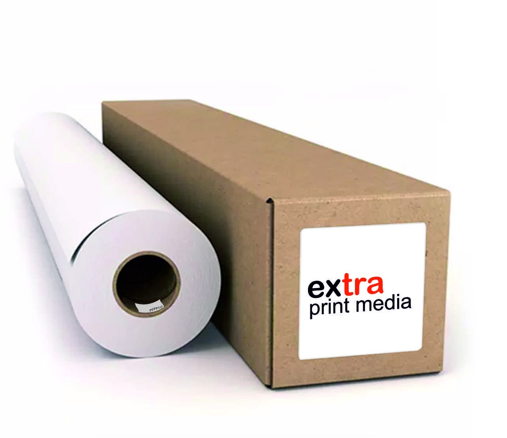 EXTRA MEDIA EXTRA TACK VINILO SUPERTACK POLIMERICO BLANCO OPACO MATE 1.37X50 MTS.bob.