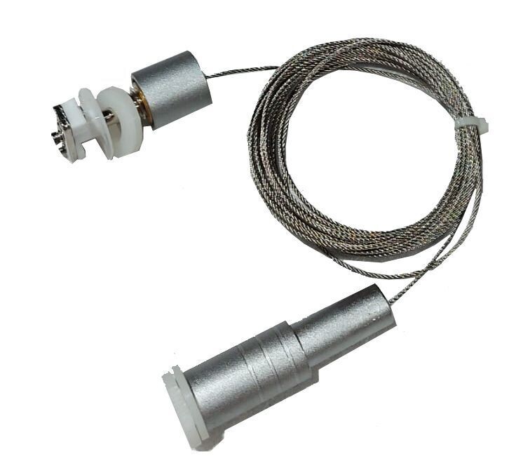 JUEGO 2 CABLES 3 MTS TECHO-SUELO PARA PERFIL ELECTRIFICADO 1023E