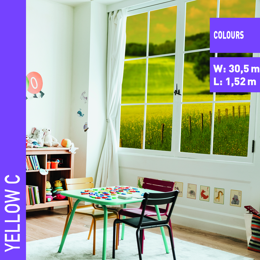 LAMINA DE DECORACION SOLAR SCREEN YELLOW C 1.52, M.L.