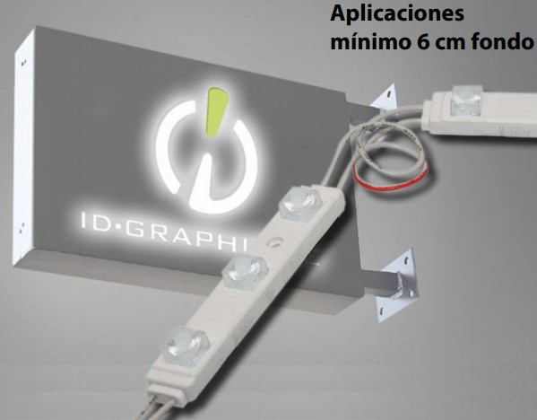 LED DE ILUMINACON PERIMETRAL MODULBOX MINI CLASSIC 300 WDL BLANCO LUZ DIA / 25 MODULOS 2.4W 24v. (21820593)