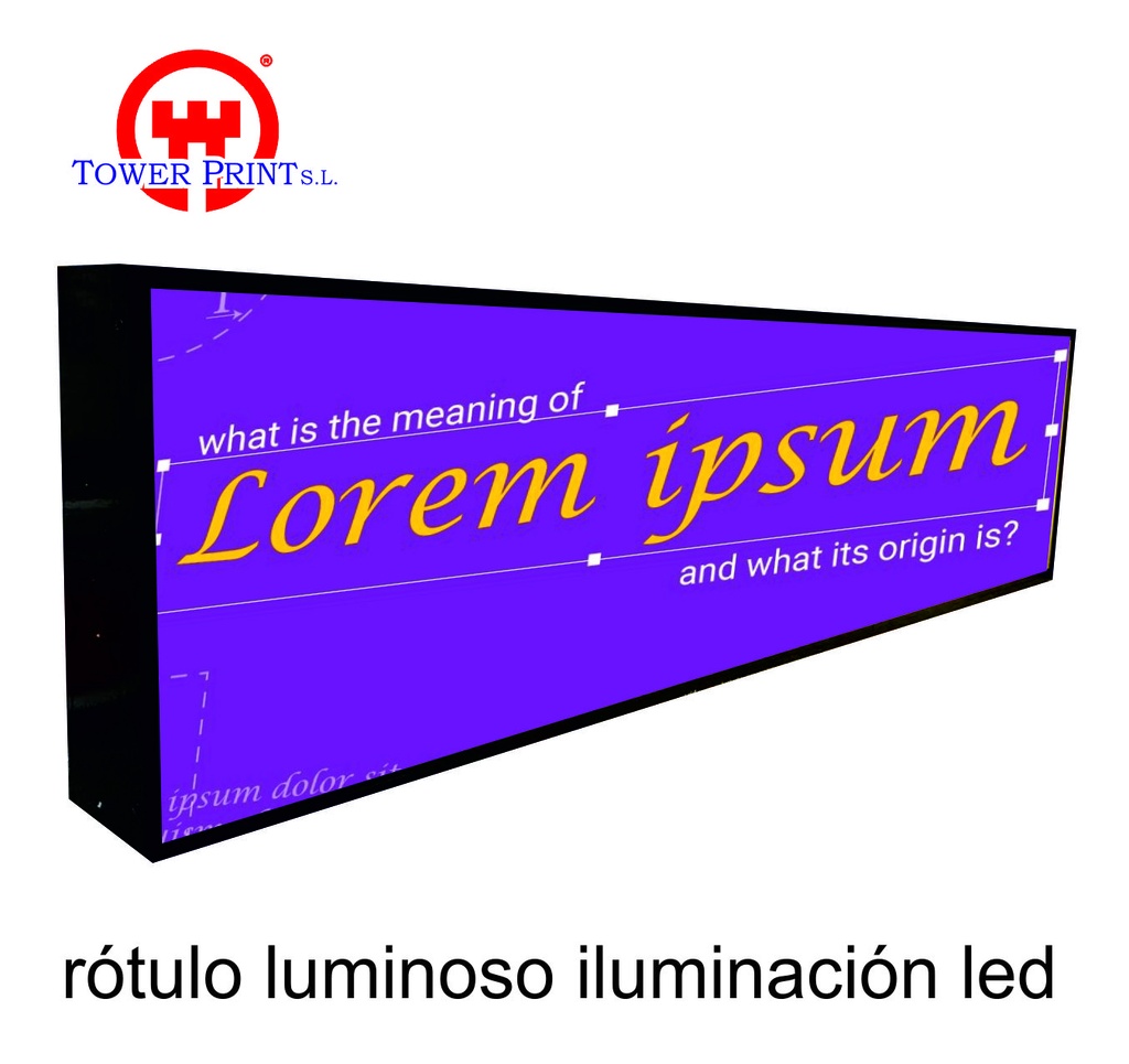 MODULO LUMINOSO PERFIL DE 130mm. HASTA 50 Cms. DE ALTURA, P.V. METRO LINEAL