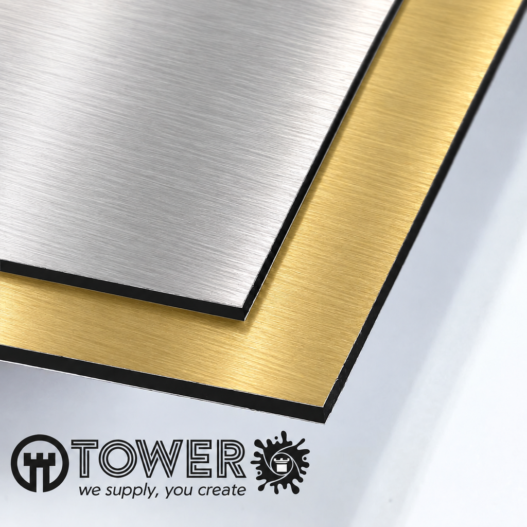 PANEL SANDWICH ALUMINIO 3 MM PLATA CEPILLADO/ORO CEPILLADO CBOND 3050X1500,und