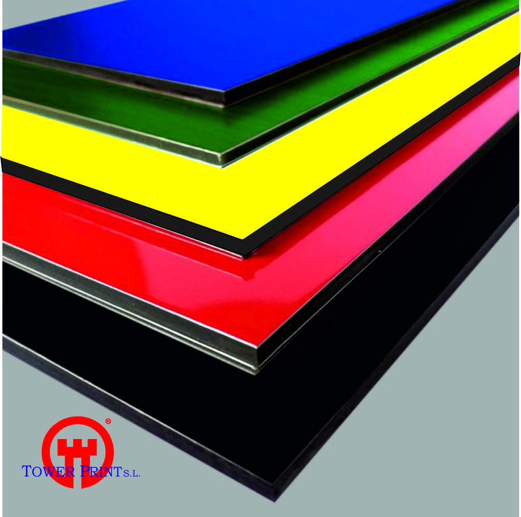 PANEL SANDWICH ALUMINIO 3 MM PLATA ESPEJO 3050X1220,und