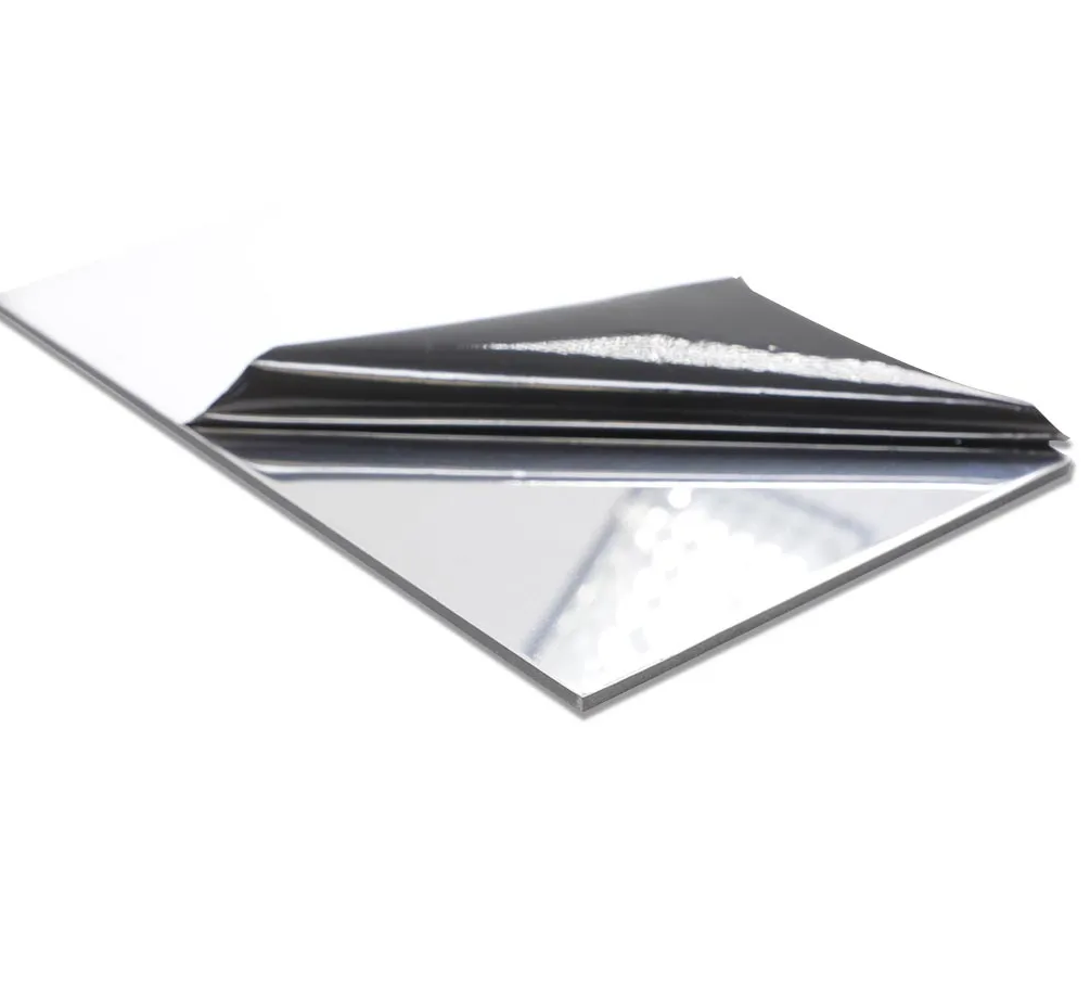 PANEL SANDWICH ALUMINIO 3 MM PLATA ESPEJO 3050X1220,und