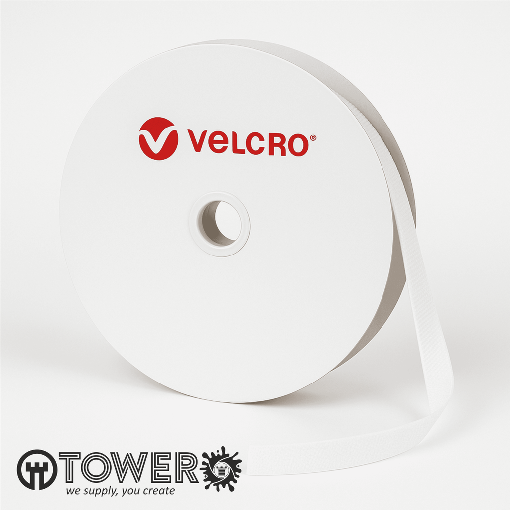 VELCRO ADHESIVO BLANCO MACHO 50MM X 25 MTS.