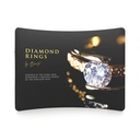 PHOTOCALL CURVO TUBO ALUMINIO CON TELA IMPRESA 1 CARA TENSADA DE 3000 X 2300 MM. 