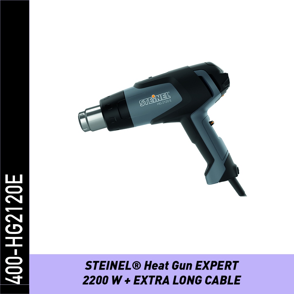 PISTOLA CALOR STEINEL 400-HG2120E -2200 W  CON CABLE EXTRA LARGO. (7.5 MTS)