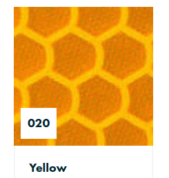 REFLECTANTE ORALITE 6710-020 NIVEL 1  AMARILLO MICROPRISMAS 1.23x50 mt. lineal. 