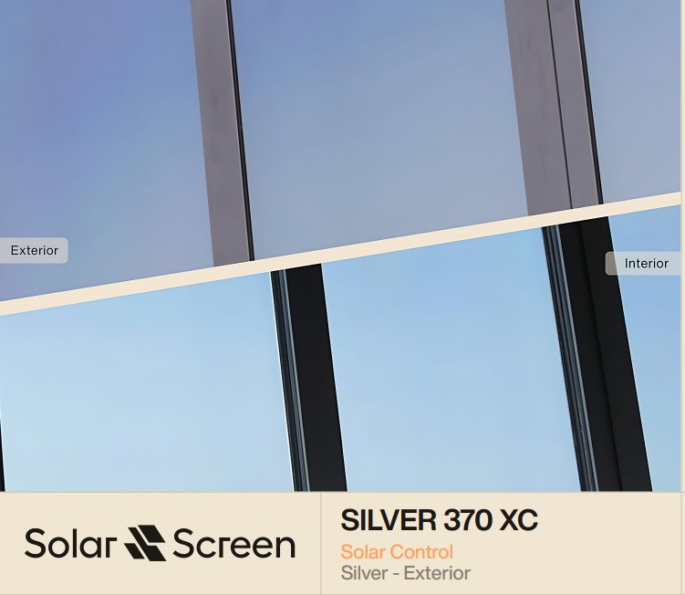 LAMINA SOLAR EXTERIOR SOLAR SCREEN SILVER 370XC 1.22X30.5 MTS. Metro Lineal 