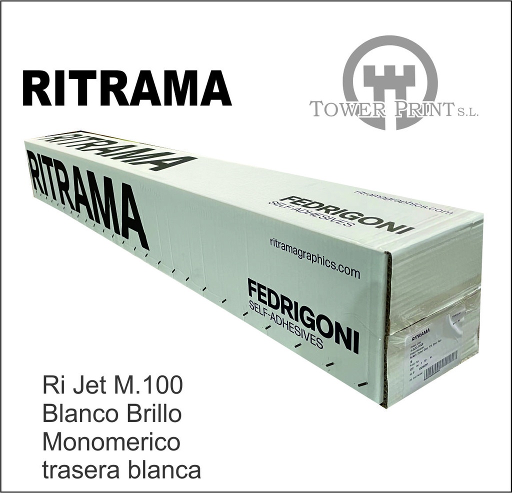 RI.JET 100 BLACKOUT BLANCO BRILLO ADH. RETIRABLE 04236 137x50,bobina