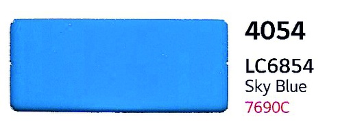 [LG6854] HI-CAL LX 6/7 AÑOS TRASLUCIDO LT4054M AZUL CIELO 122, ml