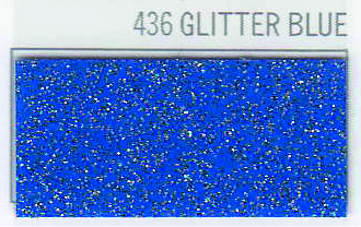 [.19TRP436] POLI-FLEX 436 GLITTER AZUL VINILO TEXTIL 050X25, ml