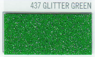 [.19TRP437] POLI-FLEX 437 GLITTER VERDE VINILO TEXTIL 050X25, ml