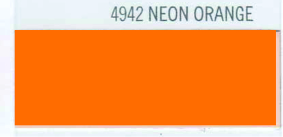 [19TRP4942] POLI-FLEX TURBO NEON NARANJA FLUO VINILO TEXTIL 050X25, ml