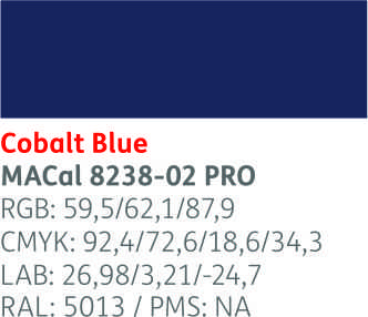 [.42823802] .VINILO MAC MATE 8238-02 AZUL COBALTO 123,ml