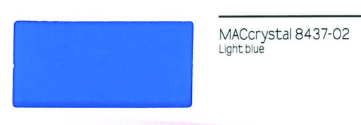 [42843702] VINILO MACrystal 8437-02 AZUL CLARO TRANSPARENTE 123x25, ml