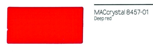 [.42845701] .VINILO MACrystal 8457-01 ROJO OSCURO TRANSPARENTE 123x25, ml