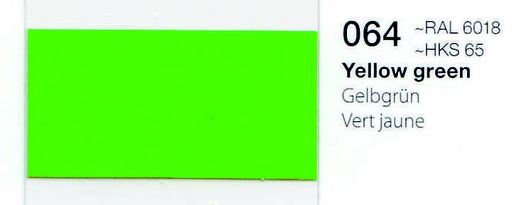 [.01651064] .VINILO ORACAL 651-064 VERDE AMARILLO 1.26 X 50, ml