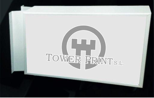 [59000013/4] BANDEROLA LUMINOSA LED 130mm. 850x500 mm LACADA EN BLANCO