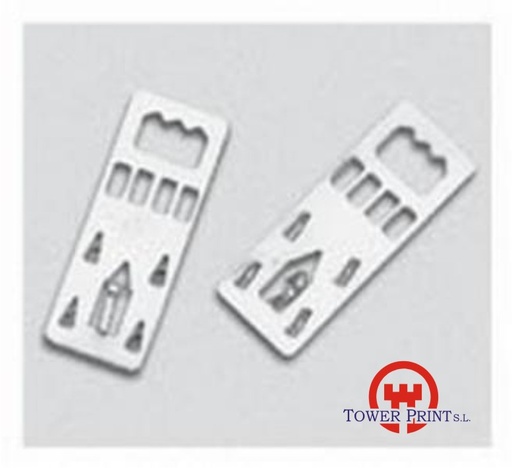 [91KH1] COLGADOR CARTON PLUMA METALICO, 100 und.