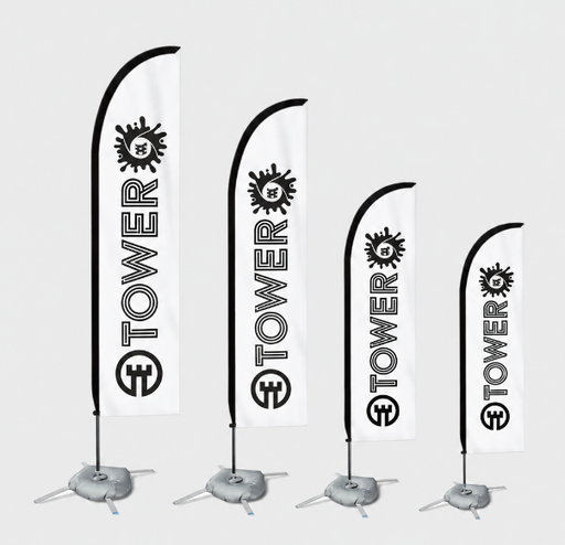 [ADVVELM/IMPR] DISPLAY + IMPRESION EN TELA FLYING BANNER VELA/SURF M DE 3.40 MT CON BASE CRUZ Y FLOTADOR ( GRAFICA DE 2.66 mt )