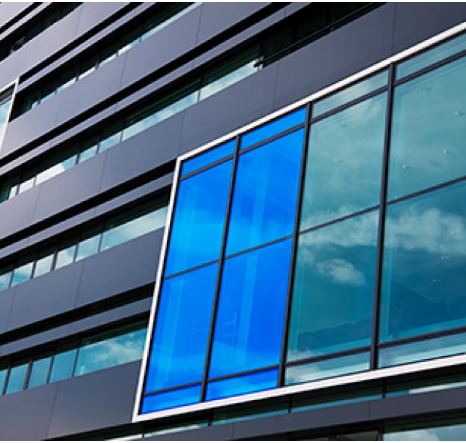 [167BLEU80CML] LAMINA SOLAR AZULADA INTERIOR SOLAR SCREEN BLEU 80 C 1.52x3.50 MTS. Metro lineal