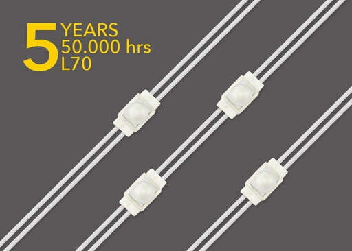 [GTPICOOPTIKAWW] LED PICO OPTIKA 30 CADENA DE 50 MODULOS ( CABLE DE 40MM). WW. BLANCO CALIDO 10W. (20880203)