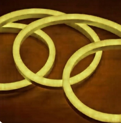 [GTNEONFLEXAMB] NEONLED ECO AMARILLO ORO 6 MM DIAMETRO, 12V. ROLLO DE 25 MTS. M.L.