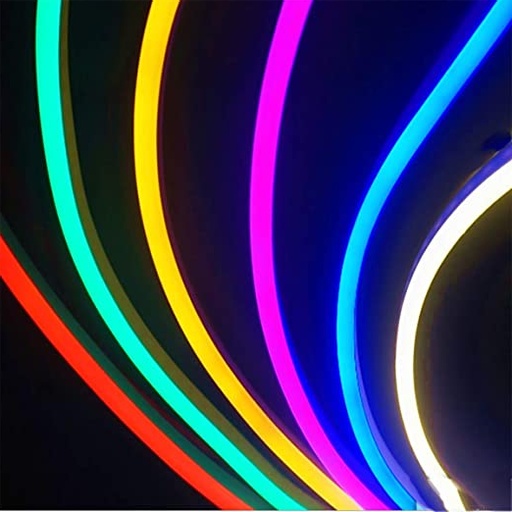 [GTNEONFLEXROS] NEONLED ECO ROSA/FUCSIA 6 MM DIAMETRO, 12V. ROLLO DE 25 MTS. M.L.