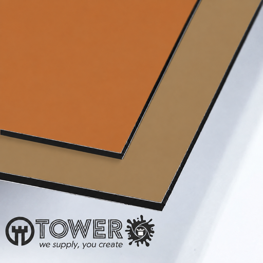 [PSACARMAR153] PANEL SANDWICH ALUMINIO 3 MM CARAMELO RAL 8023/MARRON RAL 1011 0.3mm CBOND 3050X1500 