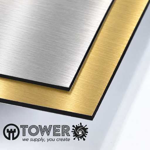 [PSAOCPC3153] PANEL SANDWICH ALUMINIO 3 MM PLATA CEPILLADO/ORO CEPILLADO CBOND 3050X1500,und