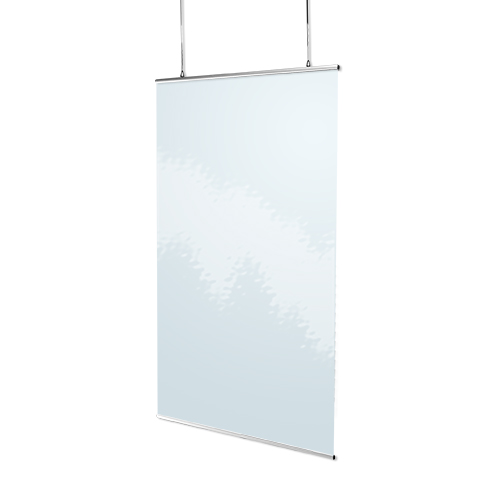 [TASNAPRAIL50] PERFIL ALUMINIO SNAP RAIL PARA COLGAR GRAFICAS 50 CMS, JUEGO 2 UND