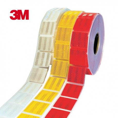 [3M95710S] REFLECTANTE VEHICULOS HOMOLOGADO SEGMENTADO 3M 957-10S BLANCO 52mmx50m