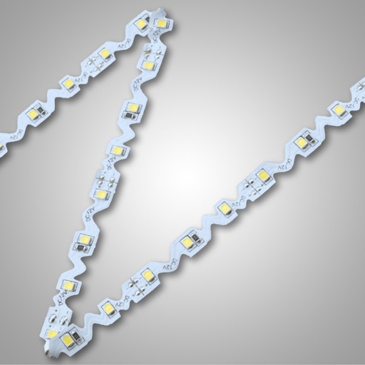 [GTZIGZAGRGB] TIRA LED ZIG-ZAG PROTEGIDA EXTERIOR IP65 250 LED 5050 RGB 12V. 60W 5 MTS.
