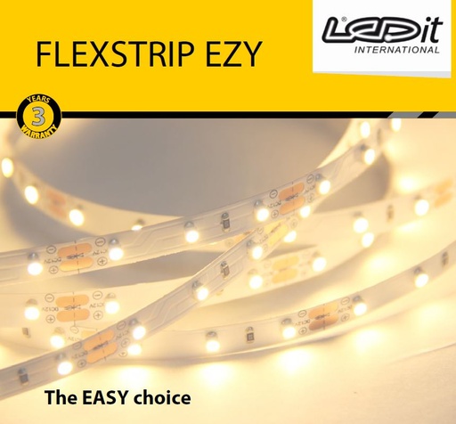 [GTFLEXWIP65] TIRA LEDIT EZY 1000 (10MM) PROTEGIDA IP65 BLANCO LUZ DIA L60-I70 5 MTS 72W B01 (20780088)