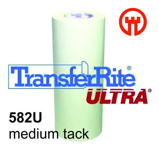 [01AB582U] TRANSFERITE TRANSP. 582 ULTRA MEDIA ADHERENCIA  PAPEL 122X100, rollo