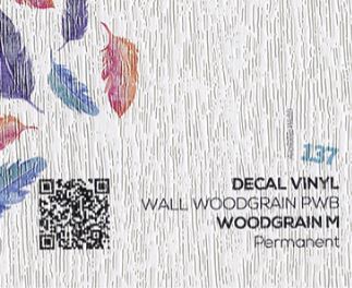 [81DCWALLTEXT] VINILO DECAL WALL TEXT WOODGRAIN 1.37 X 30 mts. imp. solv/uv/latex