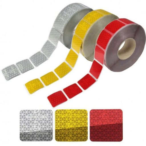 [ORVC104SEGRO] REFLECTANTE VEHICULOS CONTORNO SEGURIDAD ORACAL HOMOLOGADO VC-104 ROJO 012 50mmx50m (SEGMENTADA)