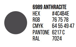 [19TRP6989] POLI-FLEX TURBO 6989 ANTRACITA 050, ml 