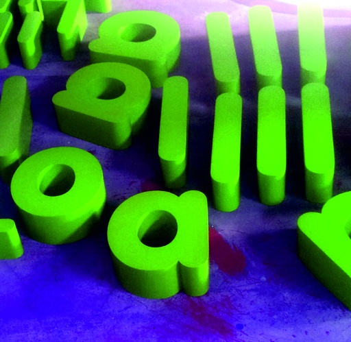 [SOLO_WEB_7] LETRAS DE PVC LACADAS O SIN LACAR