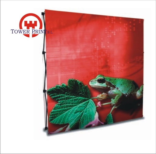 [TA1035] DISPLAY POP UP TEXTIL 1 CARA 4 X 3 MODULOS  CON VELCRO  ( gráfica de 2990 x 2250 mm) 